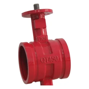 Turbine Gear Operated Grooved Butterfly Valve with EPDM Sealing