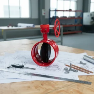 Turbine Groove Butterfly Valve Cast Iron Signal Butterfly Valve