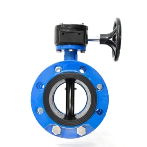 Turbine Telescopic Flange Butterfly Valve 3 Inch Sanitary Design for Manual Water Control