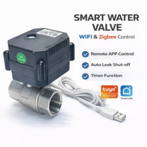 Tuya WiFi Smart Valve 0-100% Proportional Control Electric Ball Valve Remote Water Shut Off with Timer