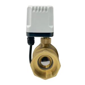 Two-Way IP65 Waterproof 1/2″-2″ Motorized Brass Electric Ball Valve 220V/12V/24V Two Wire Control Valve for Water