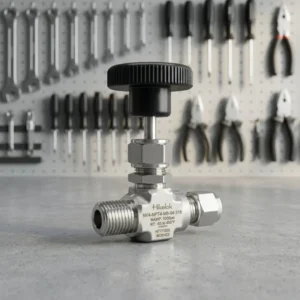 Type Panel Mounting 5000 psi Stainless Steel 1 4” 1 2” OD NPT Integral Bonnet Needle Valve