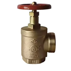 UL FM Certified Brass Angle Valve Manual Power for Water Media Outer Wire Fire Special