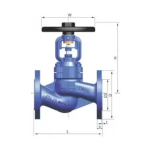 US Standard Full Port Design Bellows Globe Valve ANSI 16.34 Low Emission Type for Pharma Fertilizer Marine Supplies