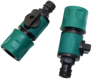 US Thread ABS Plastic Garden Faucet Connector Shutoff Valve ANSI Standard 1/2” Diameter Eco Friendly Quick Connect Car Watering