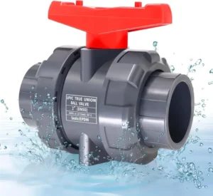 Union 1-1/2″ Manual Ball Valve with Full Port UPVC Full Flow ASTM EPDM O-Rings Reversible PTFE Seats OEM Customizable