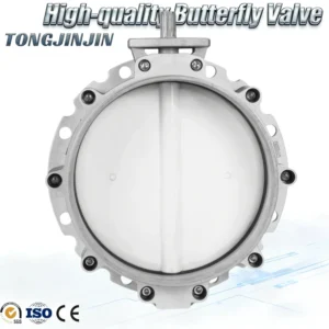 V1FS200SN Aluminium Pneumatic Butterfly Valve Wafer Stable Performance For Industrial Fluid Powder Transportation