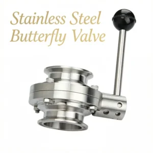 VB Sanitary Grade Stainless Steel Butterfly Valves Quick Install Butterfly Valves for AI Data Center Liquid Cooling