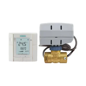 VVI46.20/3 FCU Electric Motorized Water Brass Shutoff Ball Valve with Short stroke Linear Actuator SUE21 OEM IP40 PN16