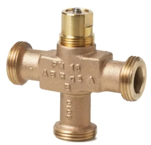 VXG44.15 3 Way Globe Valve PN16 Bronze External Thread DN15 Kvs 0.25~4 M³/h Equal Percentage Characteristic