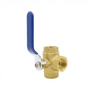 Vannes BSPT Thread Union Lockable Blue Handle 2 Inch Water Brass Manual Shutoff Ball Valve