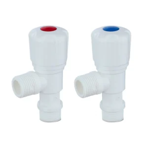 Various Specifications 1/2 Angle Valve Special for Water Tank Toilet Quick-Open White Plastic Faucet