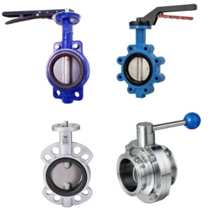 Various Style 4″ Stainless Steel Manual Butterfly Valve Manual Sanitary Flanged Hard Seal Hand Lever Butterfly Valve