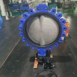 Veyron Butterfly Valve Lug Type Hand Lever Gear Box Operated PN10 EPDM PTFE Seal DI Body for Water Treatment