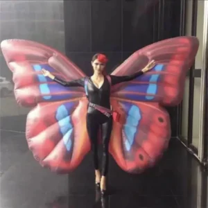 Vibrant Inflatable Butterfly Parade Costume Stage Performance Butterfly Wings with Lights