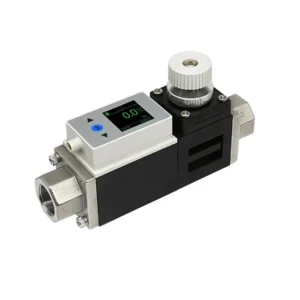 Vortex Liquid Flow Meter with RS485 Protocols 2 100SLPM Needle Valve for Water and Oil Medium OEM Customization Supported