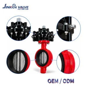Wafer Butterfly Valve Pneumatic Actuated EPDM Seat DN50 DN300 PN16 Silo Tank Powder Discharge D671X 16Q