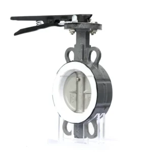 Wafer Type Butterfly Valve with Lever Handle WCB 150LB DN50