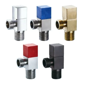 Wall Mounted G1/2 Chrome-plated Control Water Angle Valve Rust-proof Cold Hot Water Modern Design Brass Angle Valve