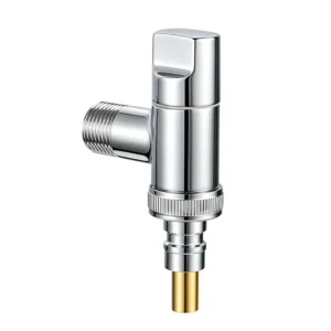 Washing Machine Connection Dedicated Angle Valve Water Flow Control Manual Brass Always Open for Bathroom Use