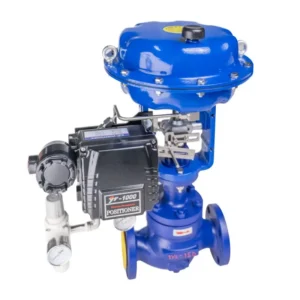 Water Diaphragm Control Valve 4 20mA Blue Dresser Heavy Duty Pneumatic Control Valves