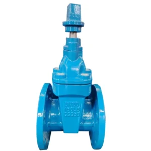 Water Dn50 1200 Port Size Manual Soft Seal EPDM Rubber Cast Iron Flange Concealed Stem Gate Valves