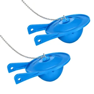 Water Saving Toilet Tank Flapper Pedal Flush Valve Stainless Steel Chain Flexible Seal Durable One Piece Design