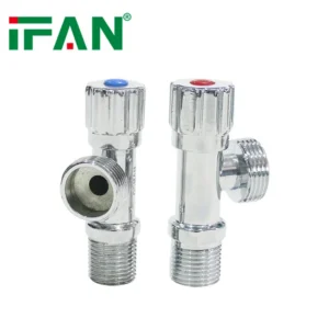 Water Shutoff Bathroom Fittings Water Brass Angle Valve Forged Brass Valve