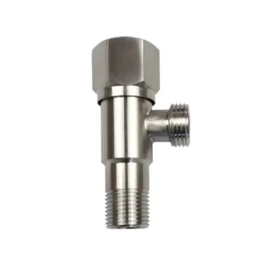 Water System Bathroom Faucet Accessories Manual Industrial 304 Stainless Steel Angle Valve 20mm Port Metal