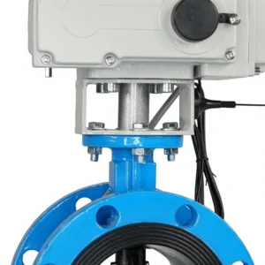 Waterproof 2 Inch DN50 3 Inch DN80 Ductile Iron Weld Stainless Steel Motor Control Actuator Electric Butterfly Valve