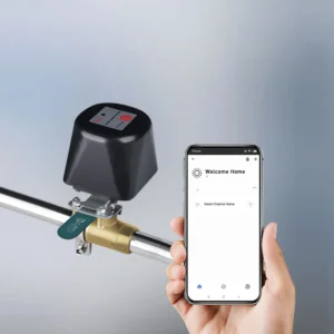 WiFi Smart Motorized Water Gas Valve Controller Leakage Protection Stainless Steel 30m Range Alexa Google Home Compatible