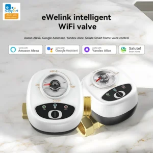WiFi Smart PC Valve DN15/DN20/DN25 Gas Water Ball Switch Automatic Alexa/Google Home Remote Control Modern Safe