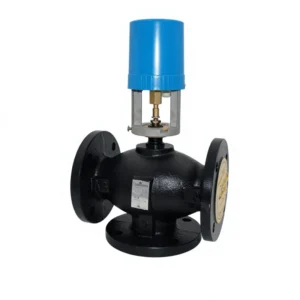 Winvall 220VAC Motorized 2 Way DN65 Ductile Cast Iron Ball Valve Electric ON/OFF Control Flange Globe Valve