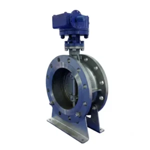 Worm Gear Operated Titanium Butterfly Valve TA2 Material Oxygen Pipeline Valve