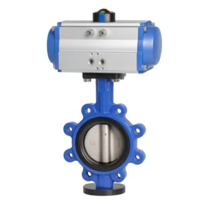 Wye PN16 ANSI150 Zero Leakage Industrial Control Valve API609 4 Inch 304 Stainless Lug Style Pneumatic Operated Butterfly Valve