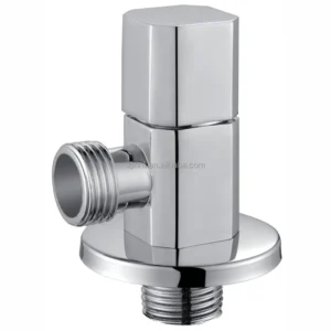 X13301 Chrome Finish Brass Zinc Alloy Material Angle Valve