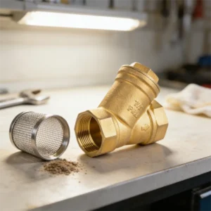 XF Brass Threaded Y Type Strainer GL11W 16T Model Removable Stainless Steel Mesh CE Certified PN16 Pressure Rating 3 Year