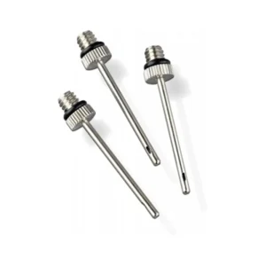 XY QZ 2C Copper Alloy Inflating Needle for Ball Pump with French/Presta Valves Silver Color for All Air Balls