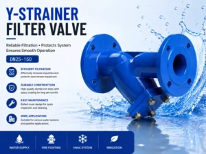 Y Strainer Flanged End Ductile Iron DN25-DN125 PN16 PN10 Water Pipeline Filter Valve Industrial Y Type Strainer