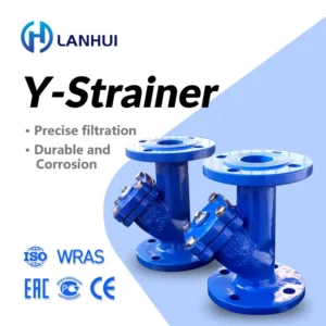 Y Strainer PN16 Ductile Iron GGG50 Epoxy Coated Flanged Water Filter Stainless Steel Screen Pipe Sluice
