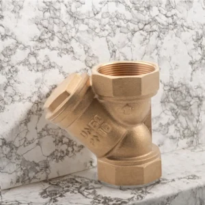 Y Type Brass Check Valve Filter 1 in Medium Temperature Water Pipe System Strainer SD Brand OEM ODM 1 Year Warranty Stock No MOQ