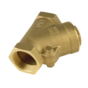 Y Type Check Valve Strainer With NPT Thread Brass Check Valve Brass Strainer Swing Check Valve