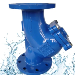 Y Type Control Strainer Flanged End Manual DIN PN16 Corrosion Resistant Low Pressure Drop for Water Oil Gas Industrial Use