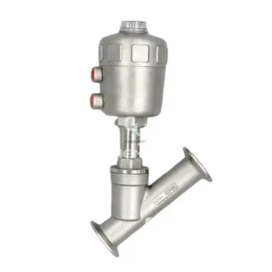 Y Type Pneumatic Clamped Angle Seat Valve with SS304 Pneumatic Actuator Steam Valve