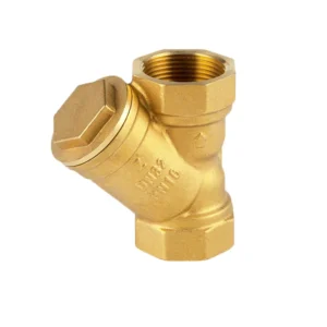 Y-shaped Brass Check Valve with Internal Thread and High-temperature Resistant Brass Filter