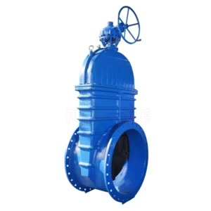 Z545X-16Q Chinese Factory Direct Selling Bevel Gear Large Diameter Elastic Seat Gate Valve